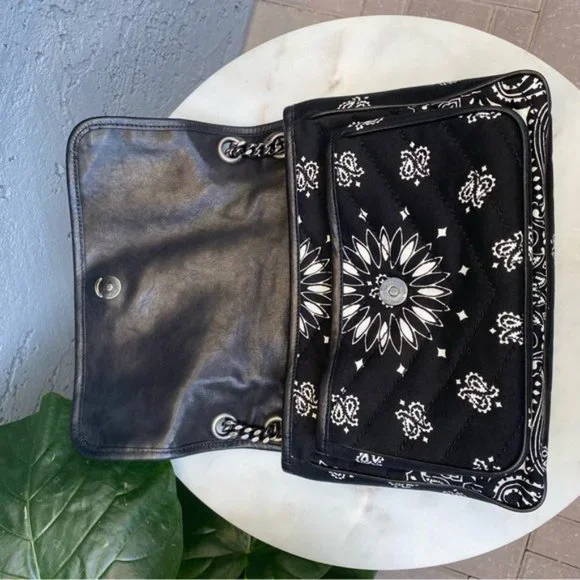 SOLD Saint Laurent YSL Medium Niki Chevron Quilted Bandana Bag - Picture 11 of 16